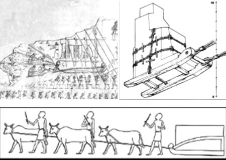 سورتمه چوبی در مصر باستان